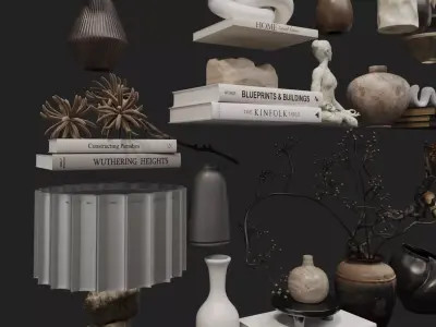 wabisabi Decorative Objects Collection 3D model