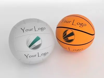 Ball Volley Basket Free 3D model