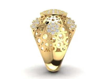 Luxury Round Diamond Honeycomb Men 2014 3D print model