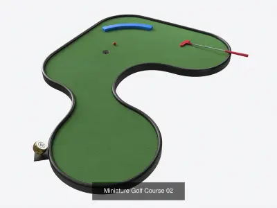Miniature Golf Courses Collection 3D Model Pack
