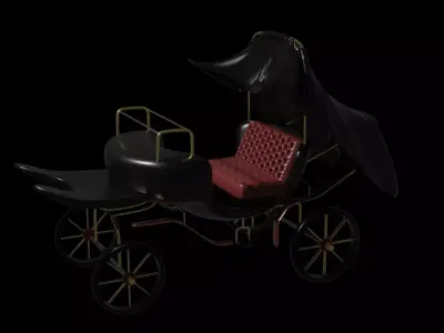 Old Cart High Poly PBR 3D Model  3D model