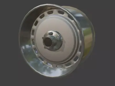 Restomod Chevrolet Truck Rim Low-poly 3D model