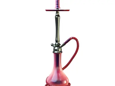 Hookah Tiaga Low-poly 3D model