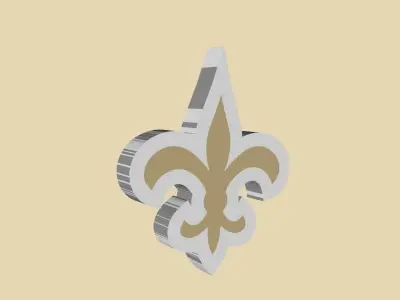 New Orleans Saints Team Logo 3D model