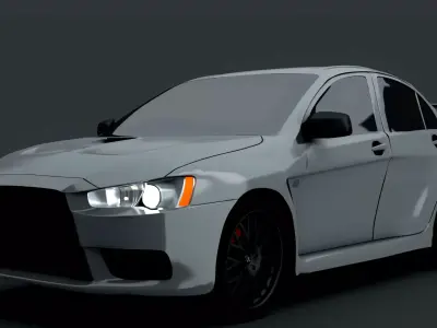 Mitsubishi Lancer Evo X 3D model