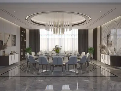 Modern Dining Room  3D model