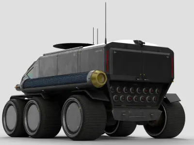 Toyota Lunar Cruiser Jaxa Moon Rover 3D 8K with Textures 3D model