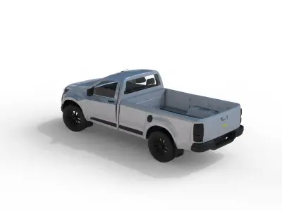 Chevrolet S10 - Realistic Pickup Truck 3D model