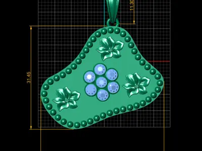 Luxury Necklace Model 3D print model