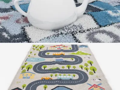 Rugs No 231 Low-poly 3D model