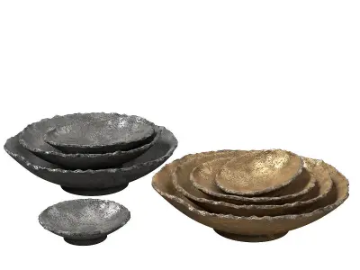 Uttermost lucky coins metal wall decor nickel 3D model