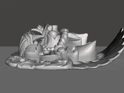 African Mask 03 high-poly 3D print model