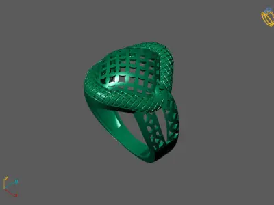 Fancy Womens Rings Plain Rings Ready STL 3DM Models Rings 3D print model 8
