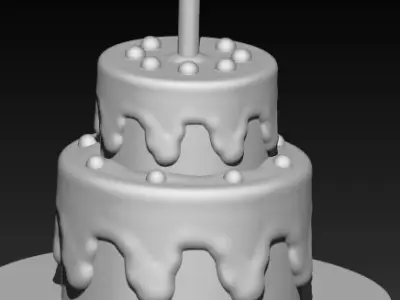 car rocket cake ice cream sandwich and pillow 3d models pack 3D model