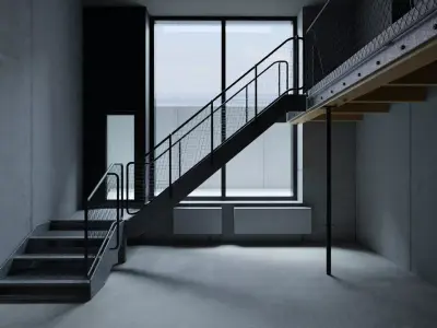 Photo Realistic Interior Scene Low-poly 3D model