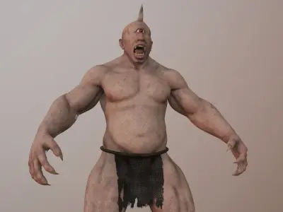 Cyclops 01 Low-poly 3D model