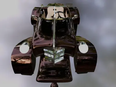 car old Low-poly 3D model