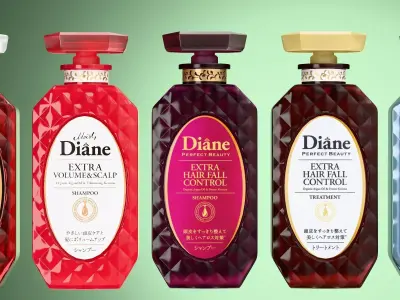 Shampoo Product Collection 3D model