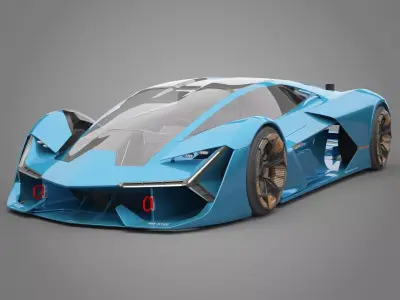 Generic Sport Car 01 3D model