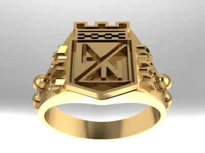 Anillo Nacional Free 3D print model