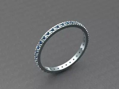 Diamond ring  Free 3D print model