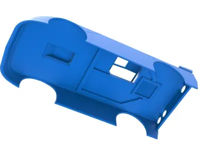 Shell of New Zealand Super Saloon race car V2 Scale 1 to 25 3D print model