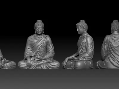 Bodhi Buddha  3D print model