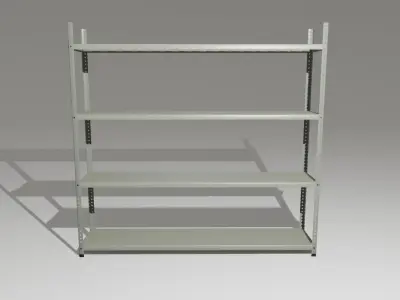 Metal Bookcase - Iron Shelve - Estante de ferro - Prateleira Low-poly 3D model