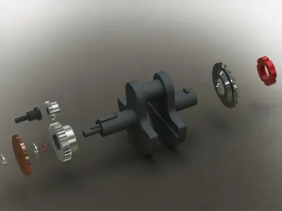 Crankshaft Assembly 3D model