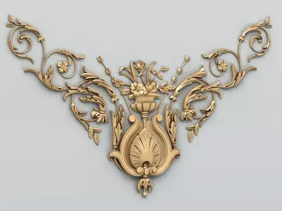 Corner decor 021 3D model