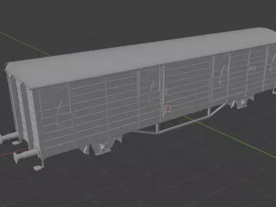 H0 1-87 scale Gbs 258 freight car 3D print model