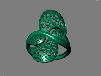 Women Plain Ring Ready STL Models Womens Ring 3d models 3D print model 2