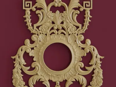 3d Frames STL file Collection for CNC and Architectural Modeling 3D model