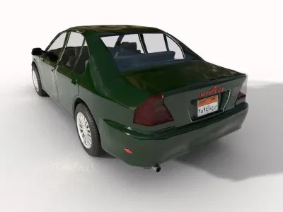 Mitsubishi mirage 2000  Low-poly 3D model
