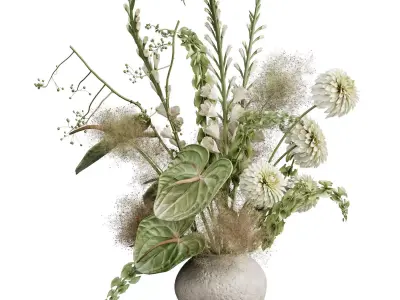 Flower In Vase 115 3D model