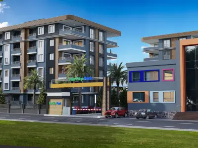 BUILDING PROJECT MODELED WITH QUALITY 3D MAX AND SKETCHUP Low-poly 3D model