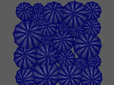 High Poly Flower Buds 3D Print Model 3D print model