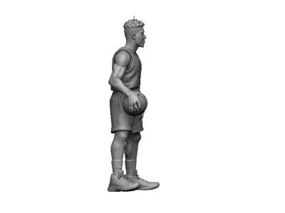 Baketball Player Pendant 3D print model