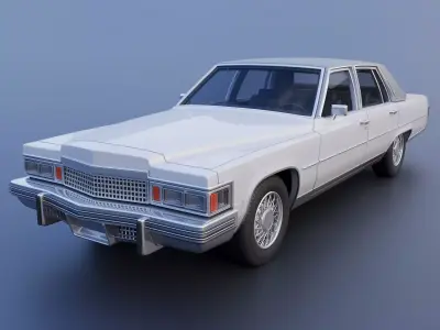 Cadillac FLeetwood Brougham 1979 3D print model