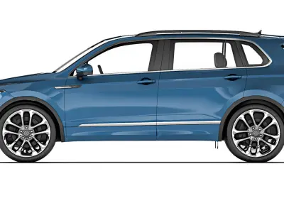 Volkswagen Tiguan Allspace 2022 3D model