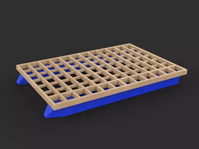 Pontoon boat 02 3D model