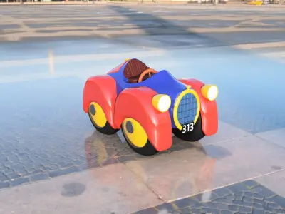 313 Donald Duck car 3D print model
