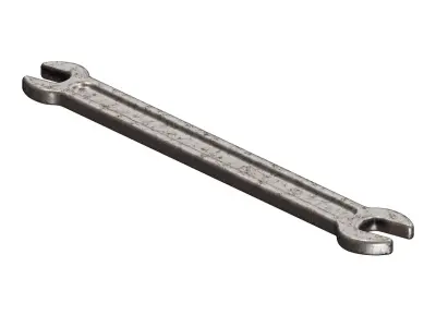 Rusty Workshop Spanner 3D model