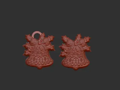 christmas bell decor  3D print model
