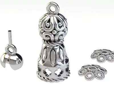 Rosary tassel 3D print model