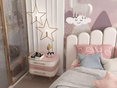 Children Bedroom Scene 3D model