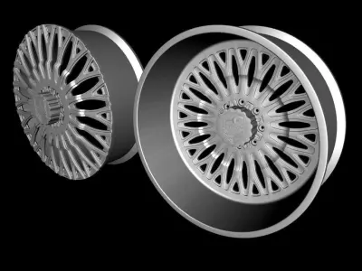 Wheel Amani Forged Napoliano Dually Low-poly 3D model