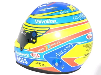F1 Fernando Alonso Helmet 2024 3D model