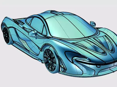 McLaren P1 3D model by 18950860503