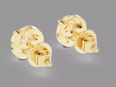 Diamond Earrings  3D print model